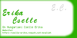 erika cselle business card